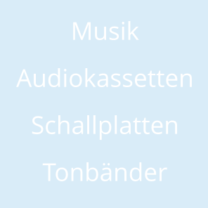 Musik Audiokassetten Schallplatten Tonbnder